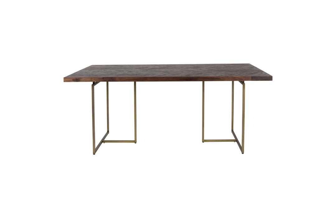 Dutchbone Class Eettafel Visgraat 220 x 90 cm Bruin €1099 nu, Dutchbone, Dutchbone, Dutchbone, Rechthoekig