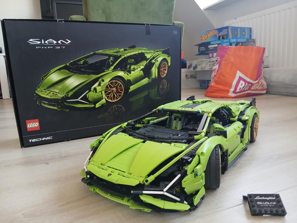 LAMBORGINI sian lego technic auto, Lego, Ophalen of Verzenden, Zo goed als nieuw, Complete set