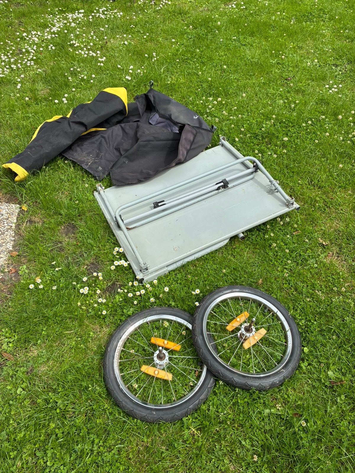 Fiets kar opvouwbaar, Ophalen, Gebruikt, Opvouwbaar, Bagagekar