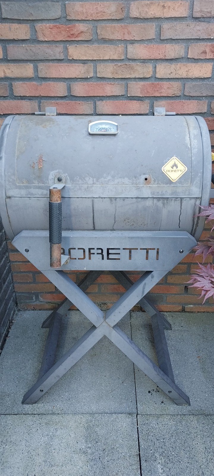Boretti houtskool BBQ met thermometer, Ophalen, Gebruikt, Boretti