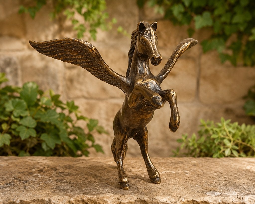 PEGASUS / Bronzen beeld, Ophalen of Verzenden, Nieuw, Beeldje of Figuurtje