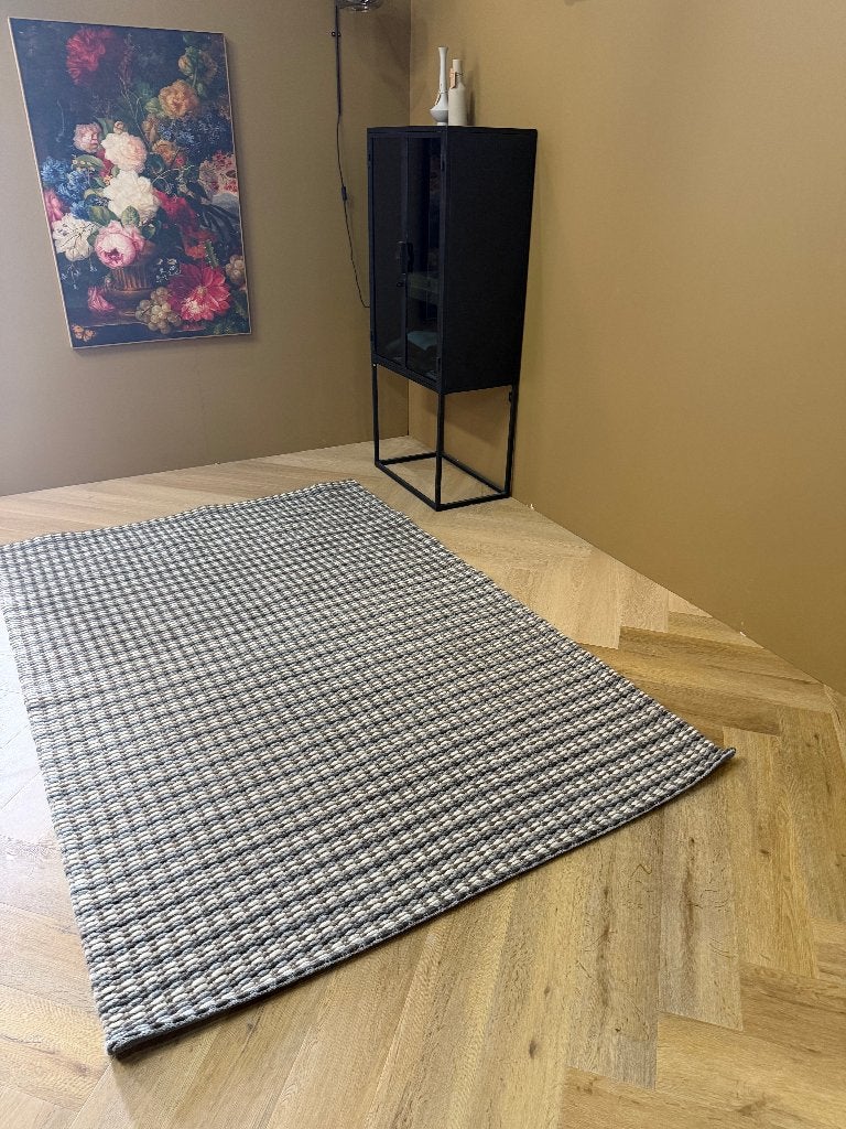 Brinker Vloerkleed Volt 03 160 x 230cm, Blauw, 150 tot 200 cm, Ophalen of Verzenden, Rechthoekig