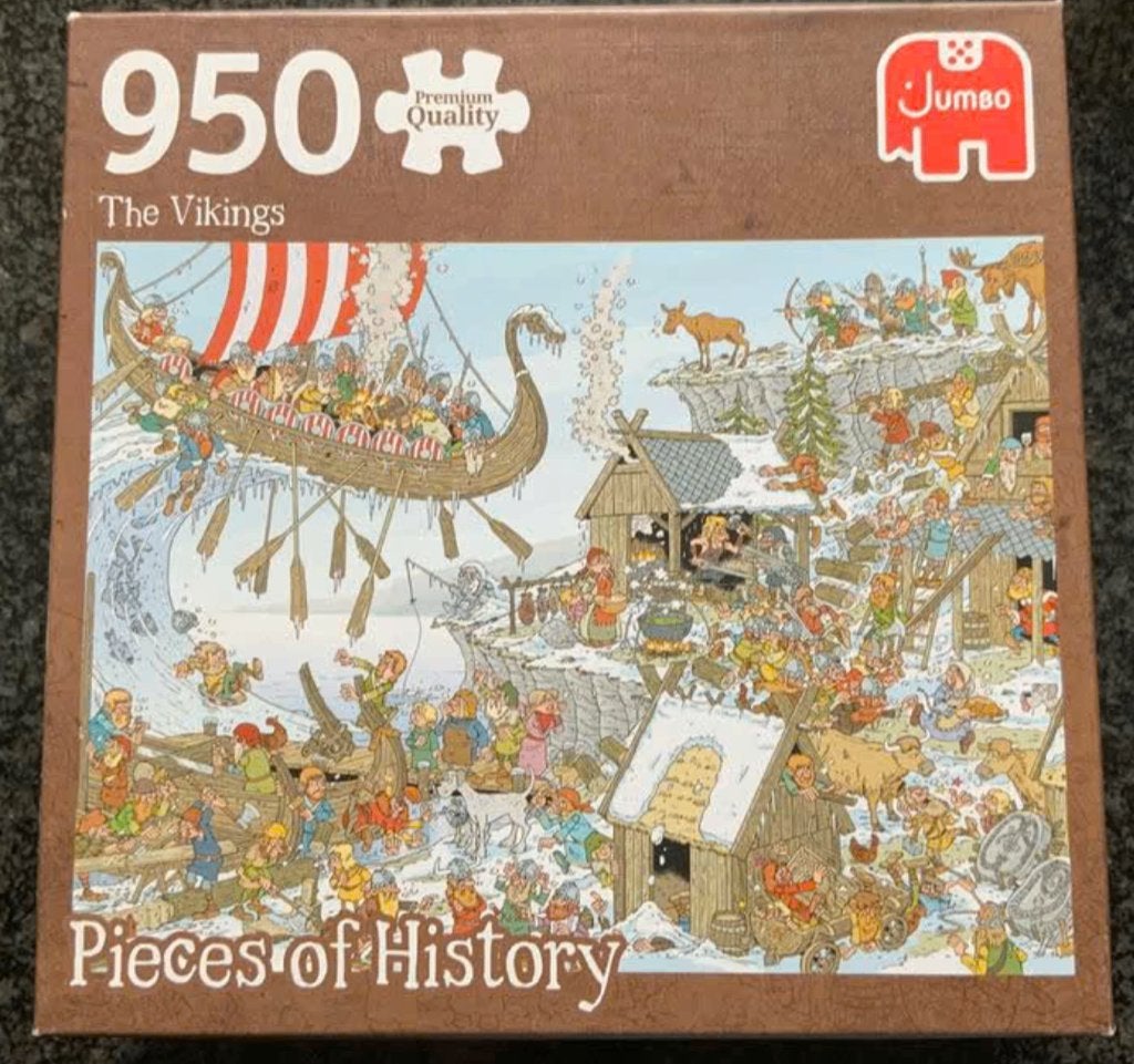 Puzzel Pieces of History: Vikings, Hobby en Vrije tijd, Denksport en Puzzels, Ophalen of Verzenden, 500 t/m 1500 stukjes, Zo goed als nieuw