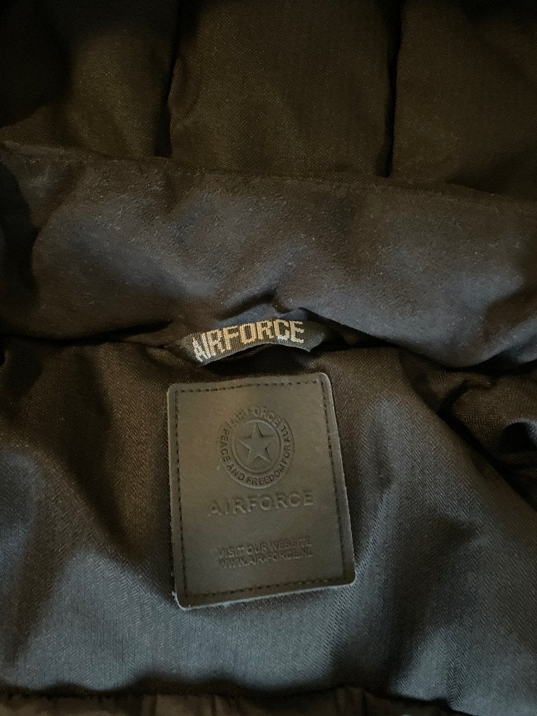 AIRFORCE SLIMFIT PARKA Jongens 12Y, Airforce, Ophalen, Zo goed als nieuw, Zwart