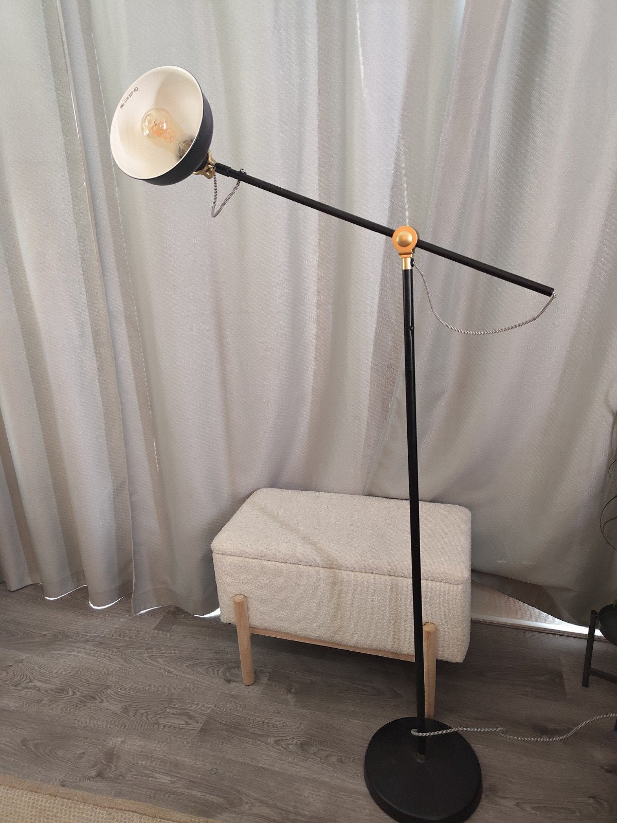 IKEA Ranarp staande lamp - Zo goed als nieuw, Ophalen, Industrieel, Klassiek, Zo goed als nieuw, Metaal