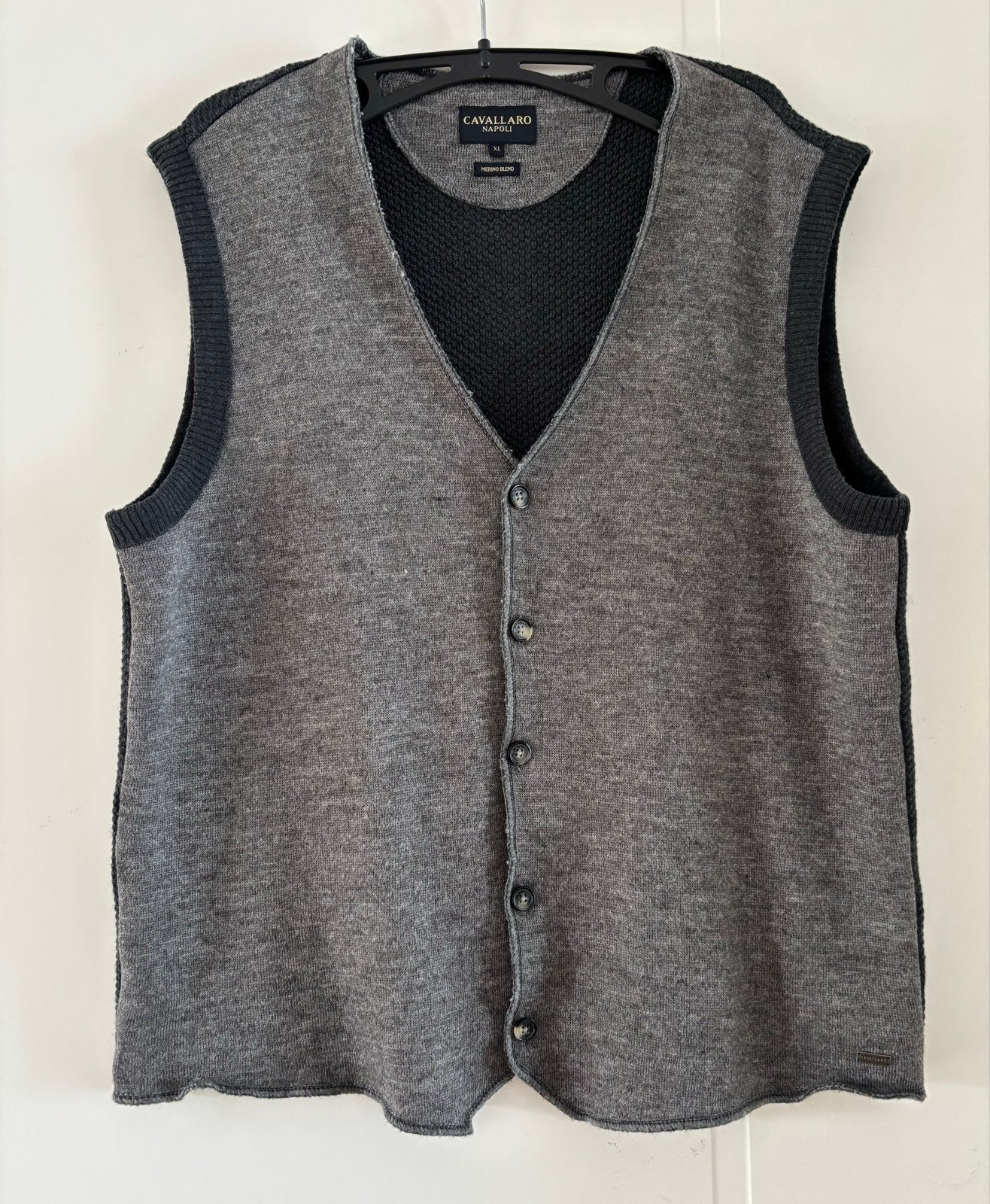 Cavallaro Napoli heren spencer - Grijs, Maat XL, Ophalen of Verzenden, Zo goed als nieuw, Maat 56/58 (XL), Grijs