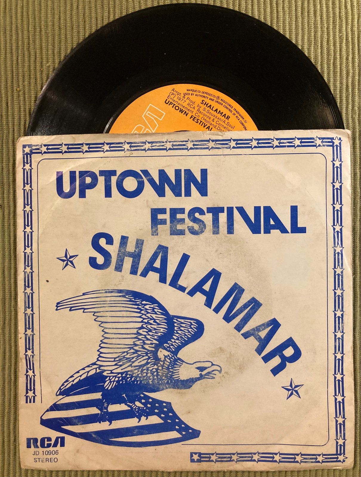 Vinyl single Shalamar - Uptown festival, Gebruikt, 7 inch, Ophalen of Verzenden, Dance en House