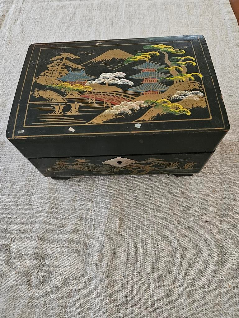 Vintage Japans Sieradendoosje met Muziek, Ophalen of Verzenden