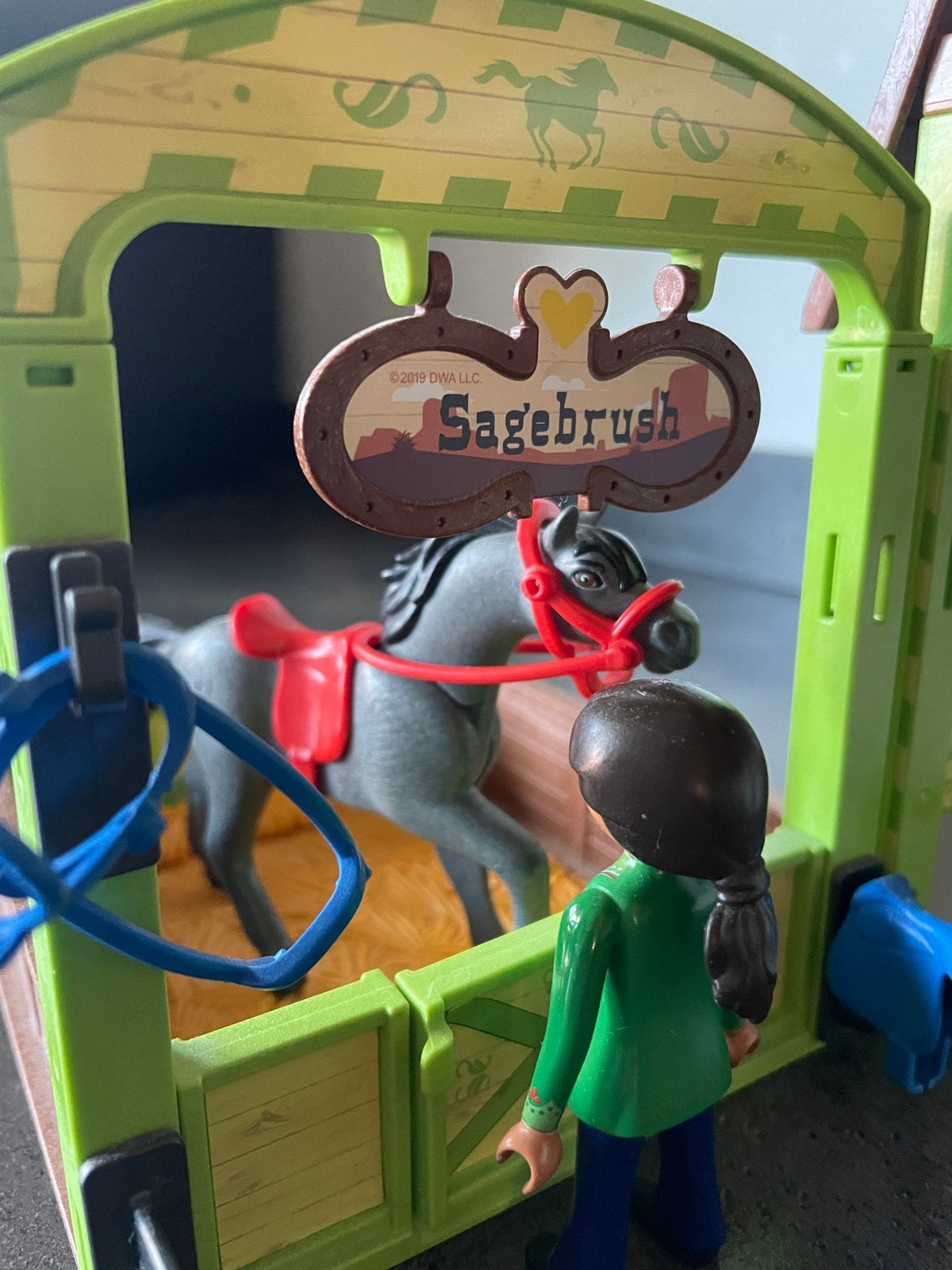 Playmobil Spirit Paardenstal met figuren en accessoires, Kinderen en Baby's, Speelgoed | Playmobil, Ophalen, Gebruikt, Gebouw