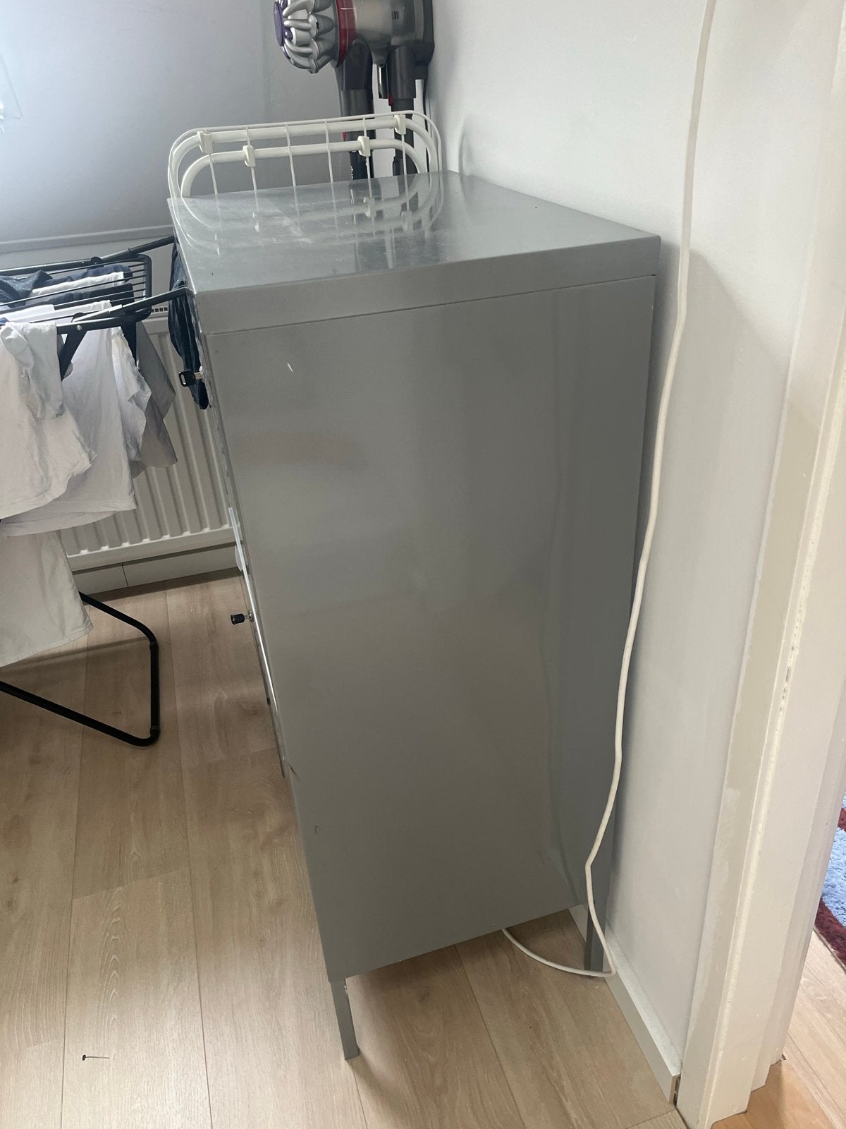 Ikea Grijze locker kastje -, Huis en Inrichting, Kasten | Lockerkasten, Ophalen, Gebruikt