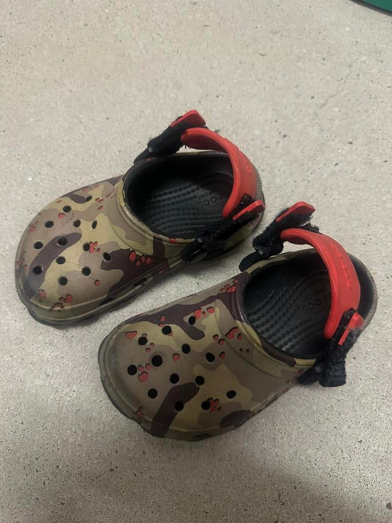 Crocs classic All-Terrain Camo ckids clogs, Ophalen of Verzenden, Gebruikt, Jongetje of Meisje, Schoentjes