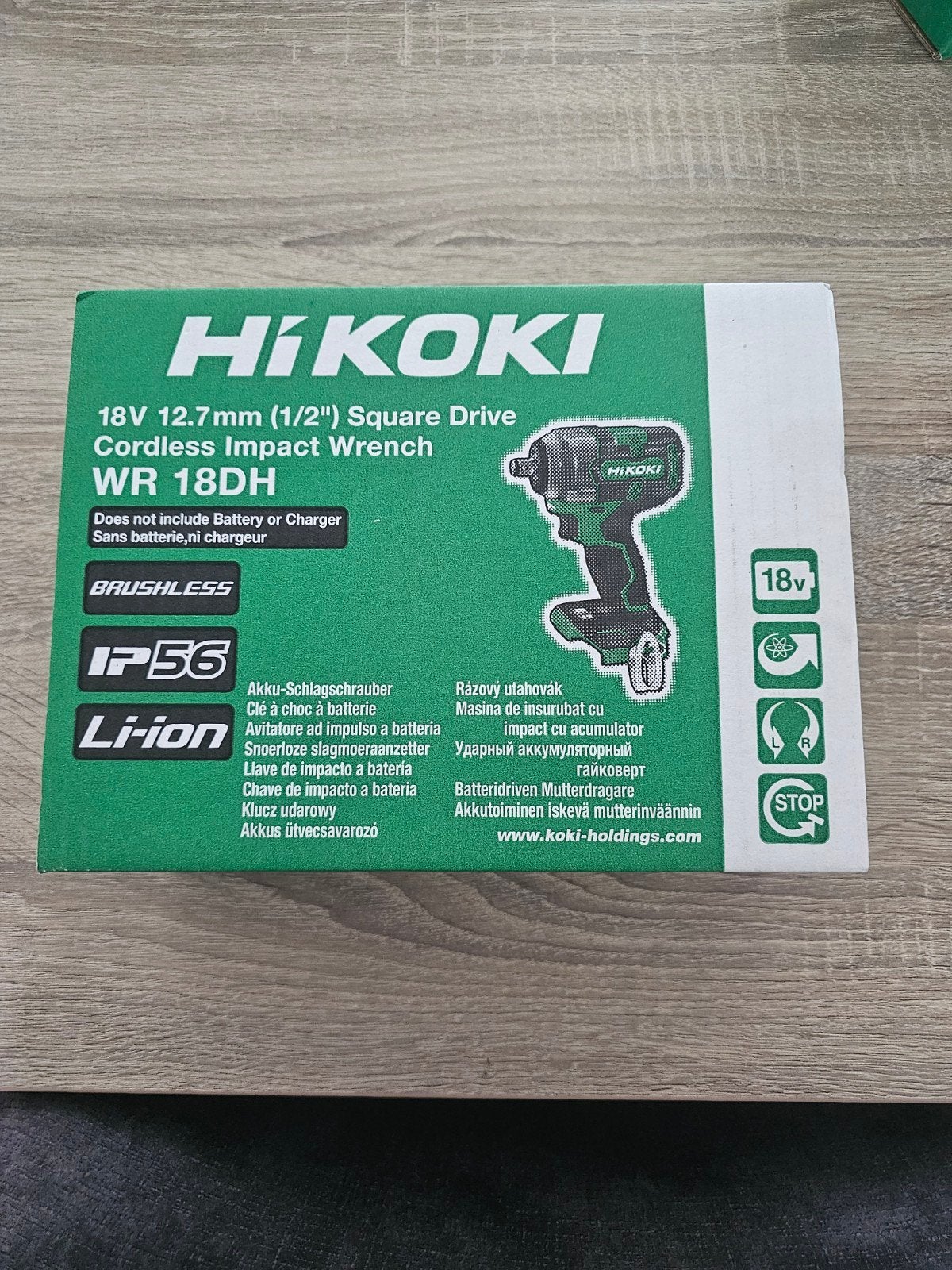 HiKOKI WR 18DH Accu Slagschroevendraaier (Zonder Accu), Variabele snelheid, Nieuw, Ophalen of Verzenden, Boor- en Schroefmachine