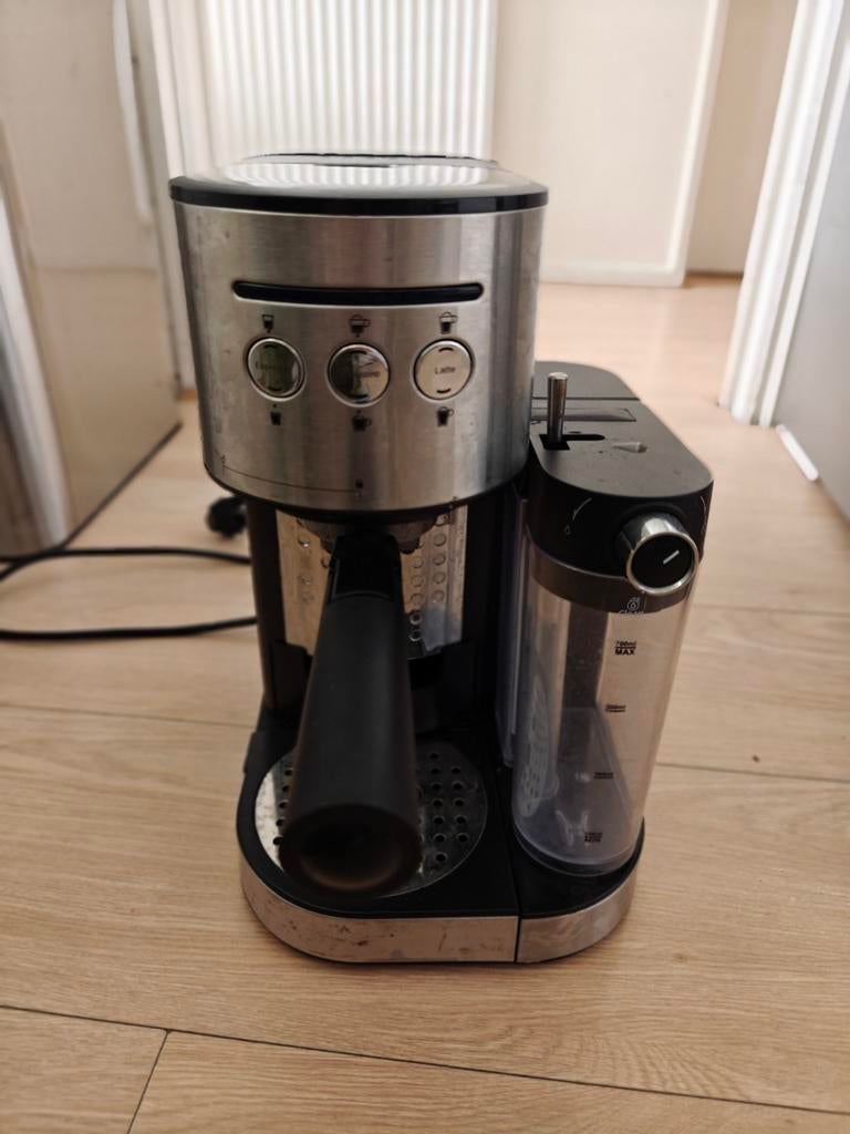 Molino - Pistonmachine - Inclusief automatische melkschuimer, Ophalen of Verzenden, Zo goed als nieuw