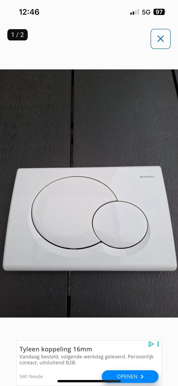 Geberit bedieningspaneel ( gezocht ), Doe-het-zelf en Verbouw, Ophalen, Nieuw, Toilet