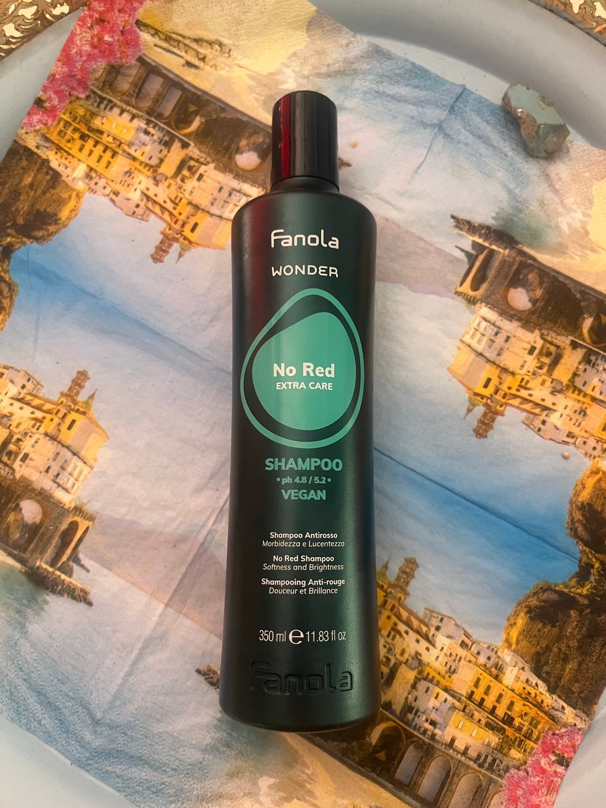 Fanola No Red Shampoo - Tegen rode gloed in haar, Verzenden, Zo goed als nieuw, Shampoo of Conditioner