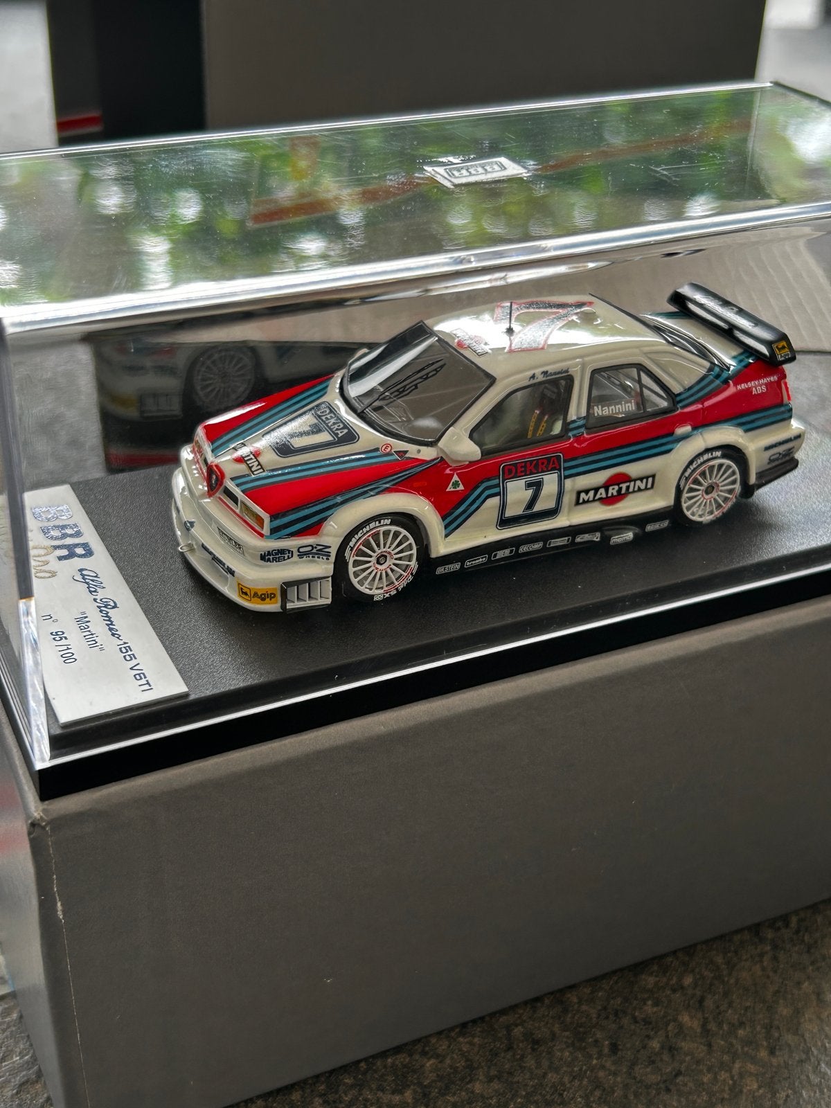 BBR Alfa Romeo 155 V6TI "Martini" 1/43 - Limited Edition, Hobby en Vrije tijd, Ophalen of Verzenden, Zo goed als nieuw, Auto, Overige merken