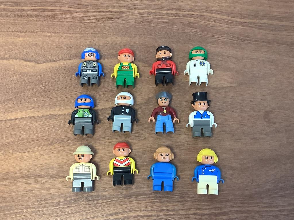 Duplo 12 poppetjes, Ophalen of Verzenden, Gebruikt, Complete set, Duplo