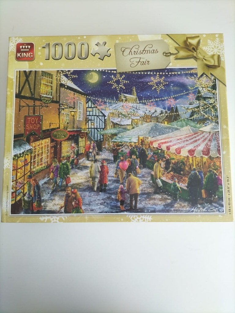 King puzzel (Christmas fair - Christmas collection), Ophalen, 500 t/m 1500 stukjes, Zo goed als nieuw, Legpuzzel