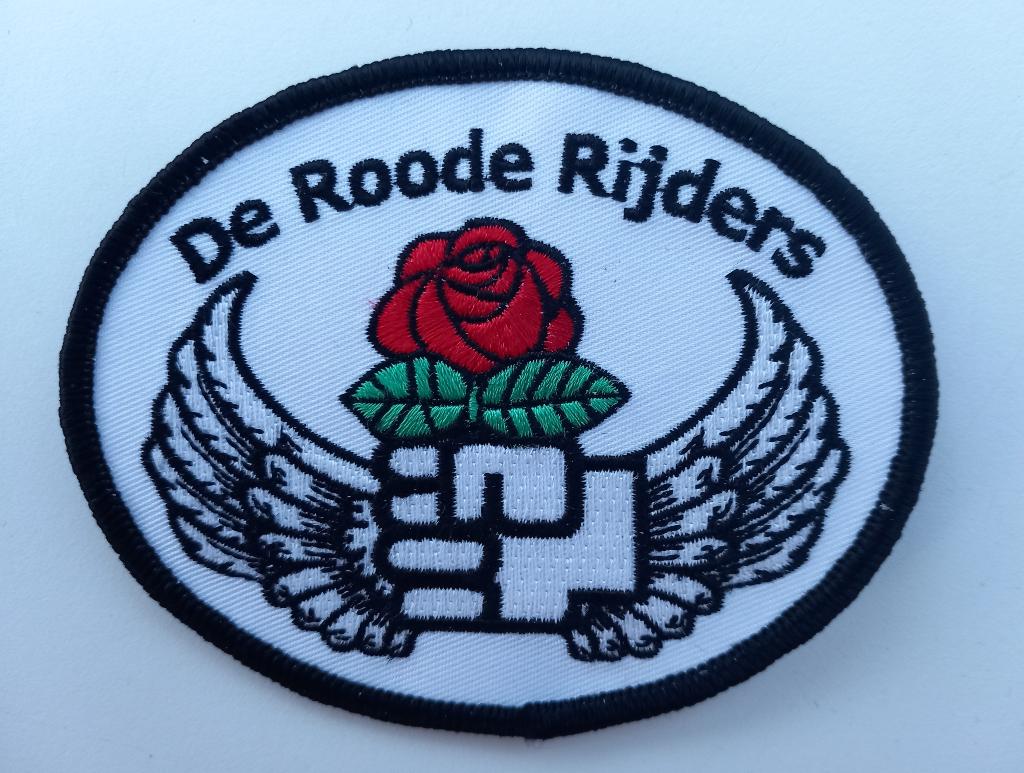 MC de roode rijders patch badge opnaai embleem, Ophalen of Verzenden, Motoren