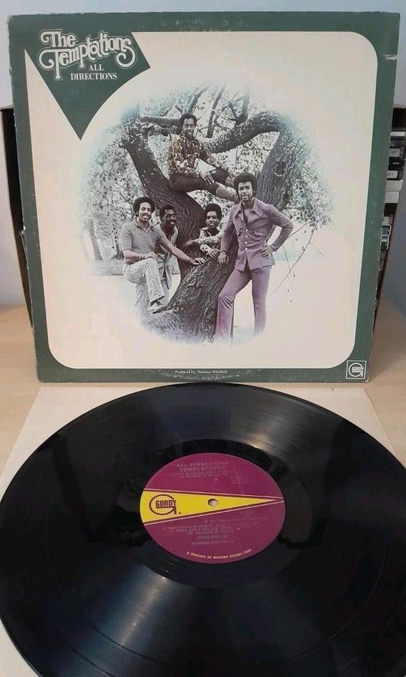 Vintage Vinyl LP - The Temptations - All Directions - 1972, Gebruikt, Ophalen of Verzenden, 1970 - 1979, 12 inch