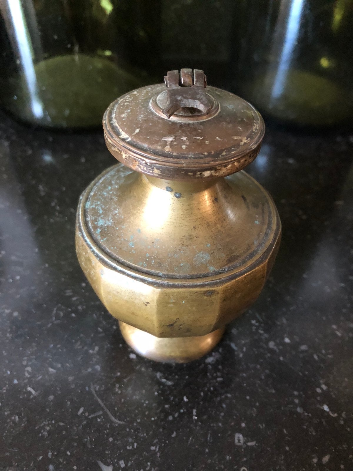 Antieke bronze bus, Verzenden, Brons
