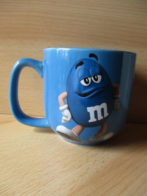 M&M's Mars mok  Blauw - Bink  10cm, Ophalen of Verzenden, Zo goed als nieuw