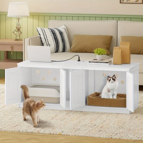 Kattenkast – Kattenhuis – Kattenbak Kast – Kattenmeubel, Corvance B.V., Verzenden, Nieuw, Corvancebol@gmail.com