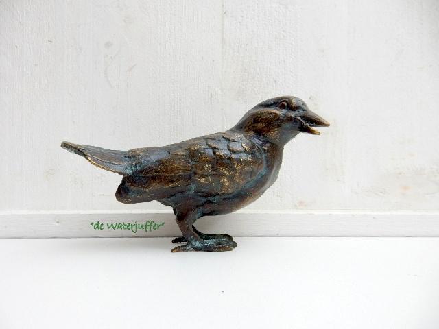 228* Bronzen huismus (Boven €75 geen verzendkosten), Tuin en Terras, Tuinbeelden, Ophalen of Verzenden, Nieuw, Overige materialen