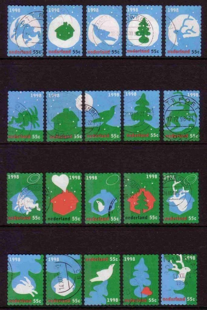 Decemberzegels 1998, Postzegels en Munten, Postzegels | Nederland, Verzenden, Na 1940, Gestempeld