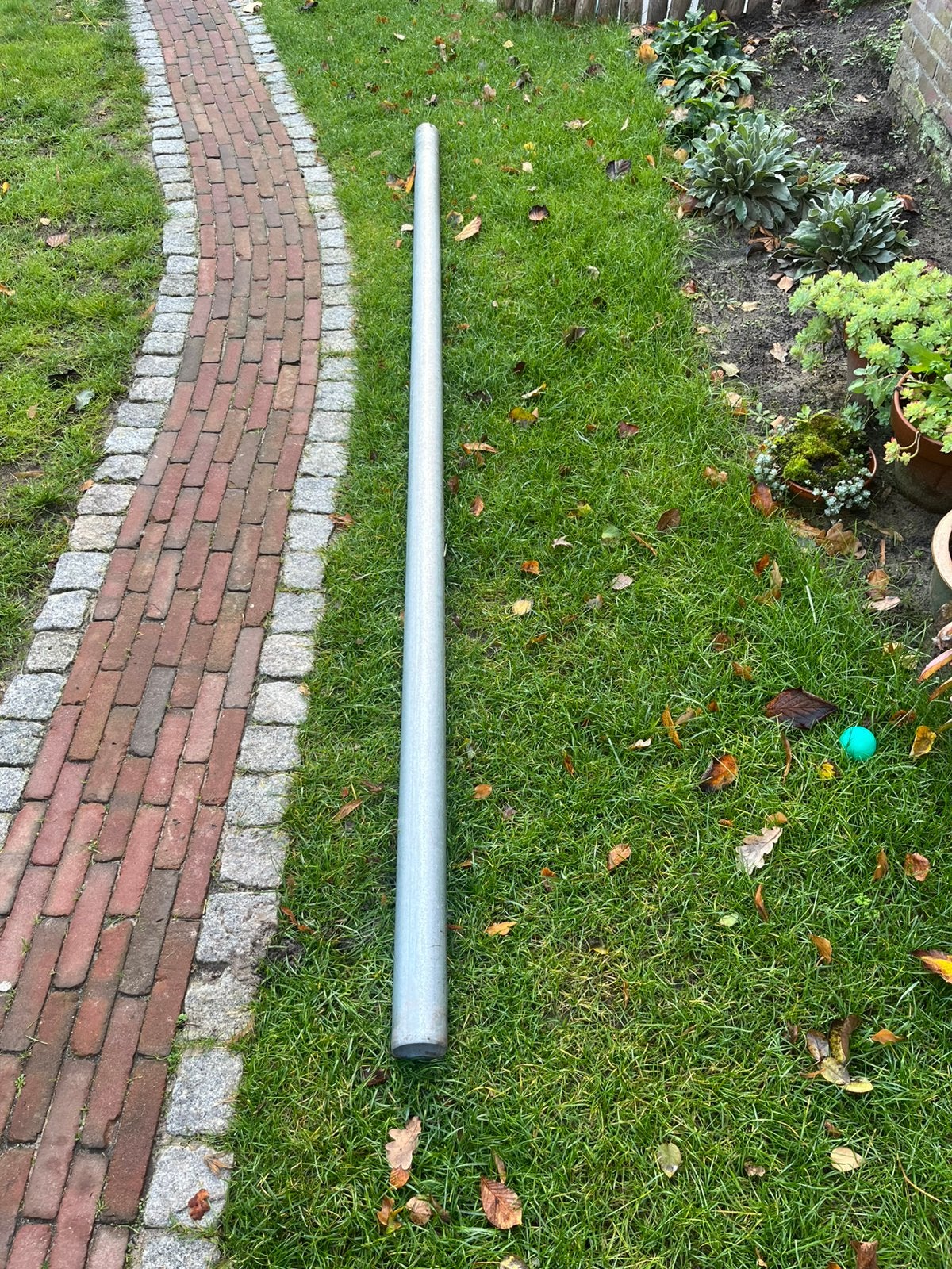 Zinken Regenpijp 3000 x 80mm, HWA Hemelwaterafvoer, Ophalen, Zo goed als nieuw