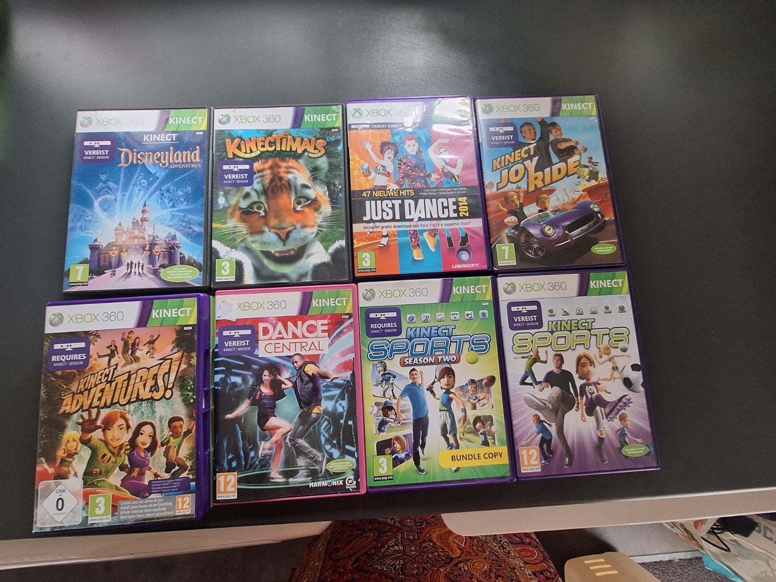Xbox 360 S met Kinect en 15 spellen, Spelcomputers en Games, Games | Xbox 360, Gebruikt, Vanaf 18 jaar, Overige genres, Ophalen of Verzenden