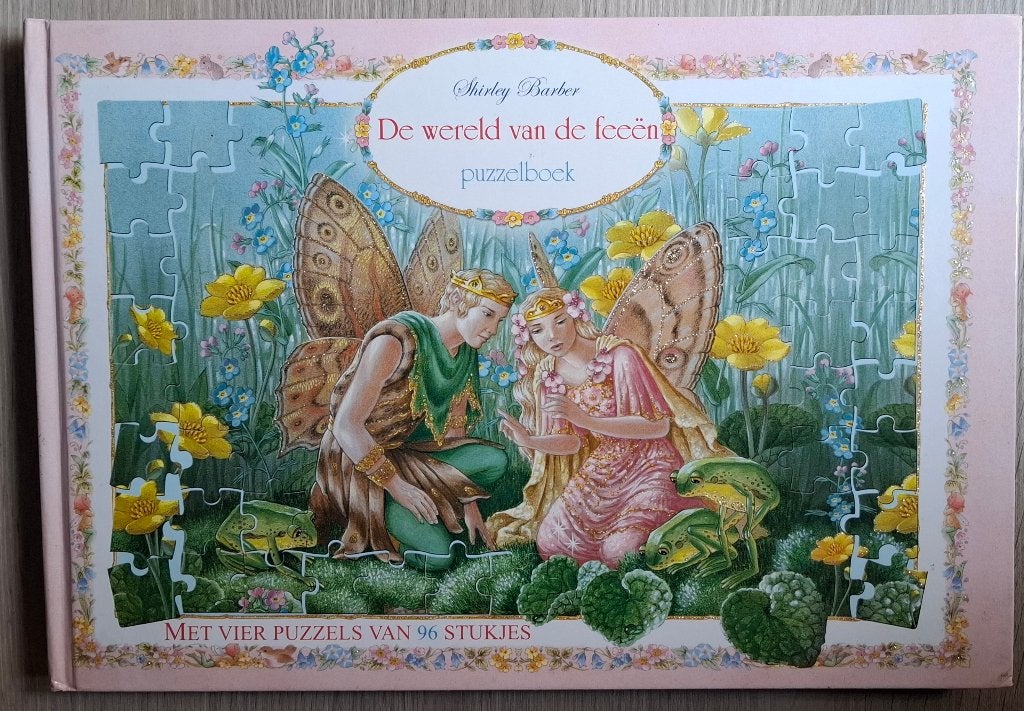Legpuzzelboek De wereld van de feeën - Shirley Barber, Hobby en Vrije tijd, Ophalen of Verzenden, Minder dan 500 stukjes, Zo goed als nieuw