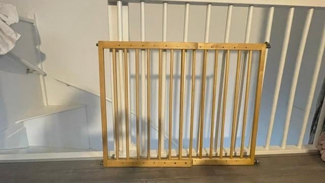 Houten traphekje Prenatal, Kinderen en Baby's, Traphekjes, Ophalen, Gebruikt, 100 tot 115 cm, Schroefhekje