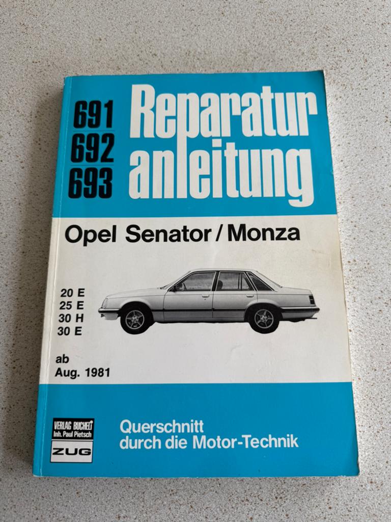 Opel Senator / Opel Monza - Reparatiehandleiding - Duits, Auto diversen, Ophalen of Verzenden