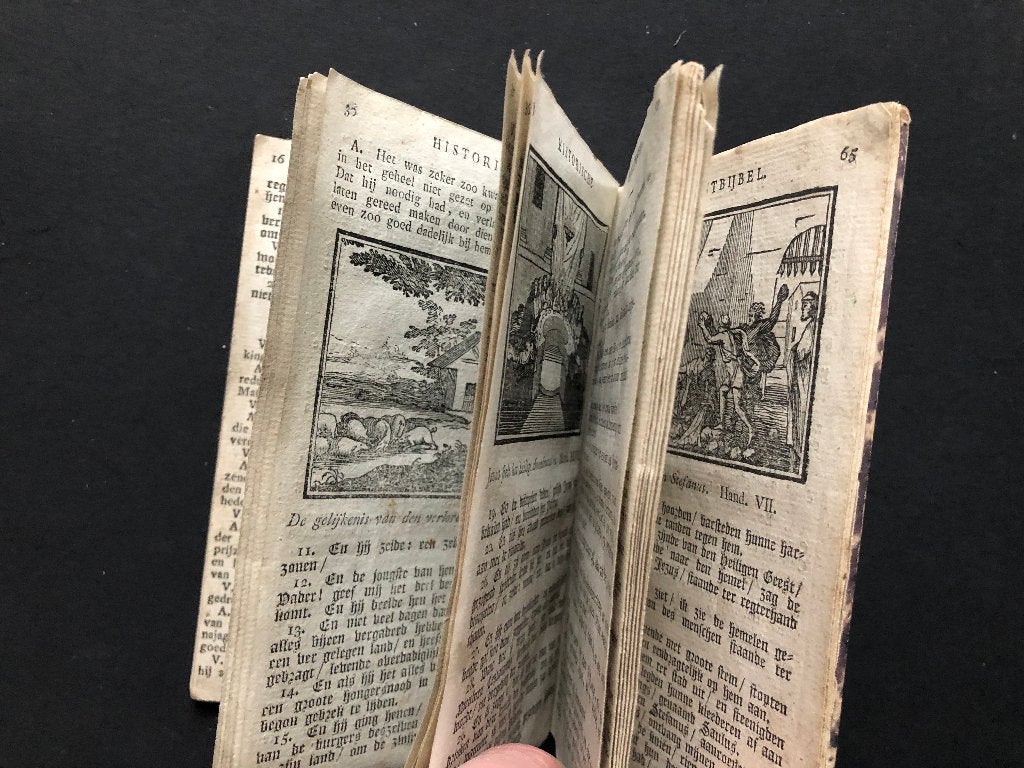 Historische prentenbijbel voor kinderen uit 1828., Antiek en Kunst, Ophalen of Verzenden