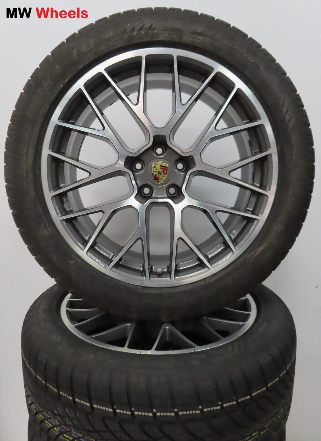 Porsche Macan 20 inch velgen RS Spyder nieuwe winterbanden, Auto-onderdelen, Gebruikt, -, 265 mm, -