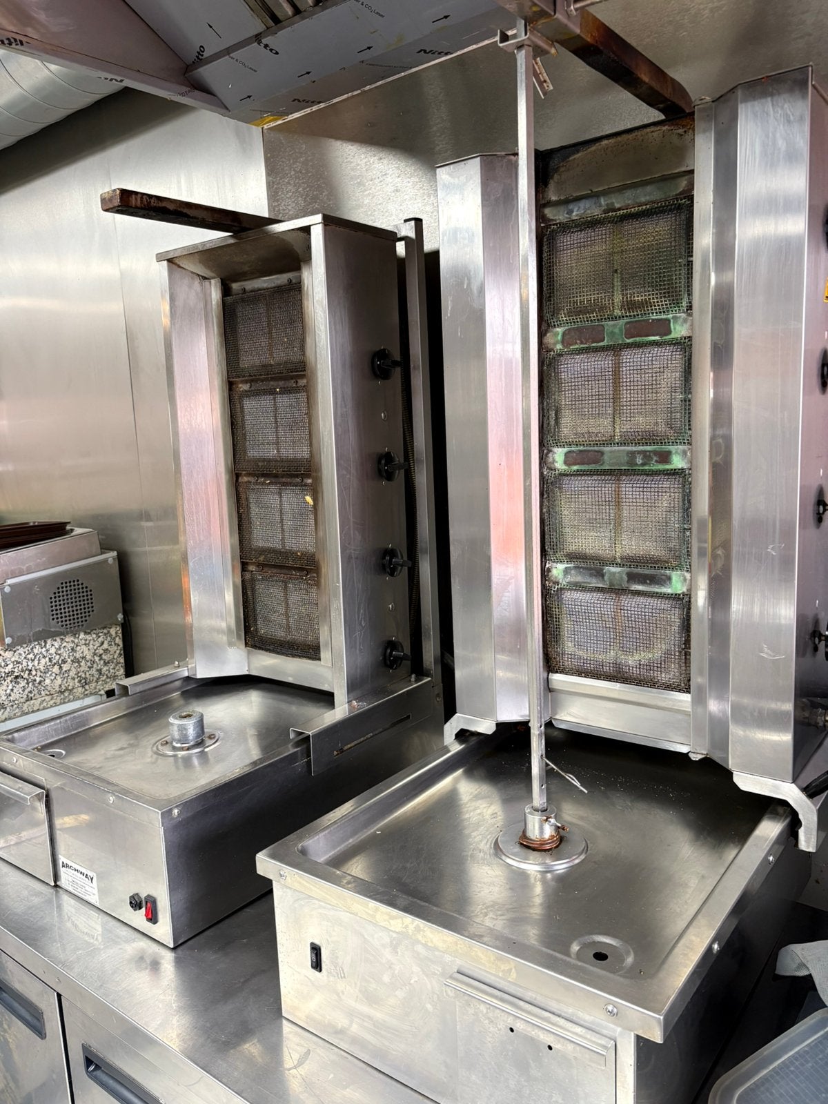 2x Professionele Archway Döner / Shoarma Grill, Ophalen, Fornuis, Frituur en Grillen