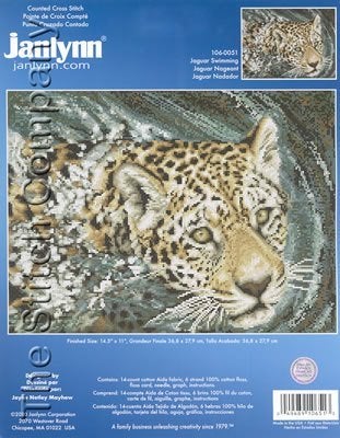 Borduurpakket Jaguar swimming 1060051, Geen, Geen, Nieuw, Ophalen of Verzenden