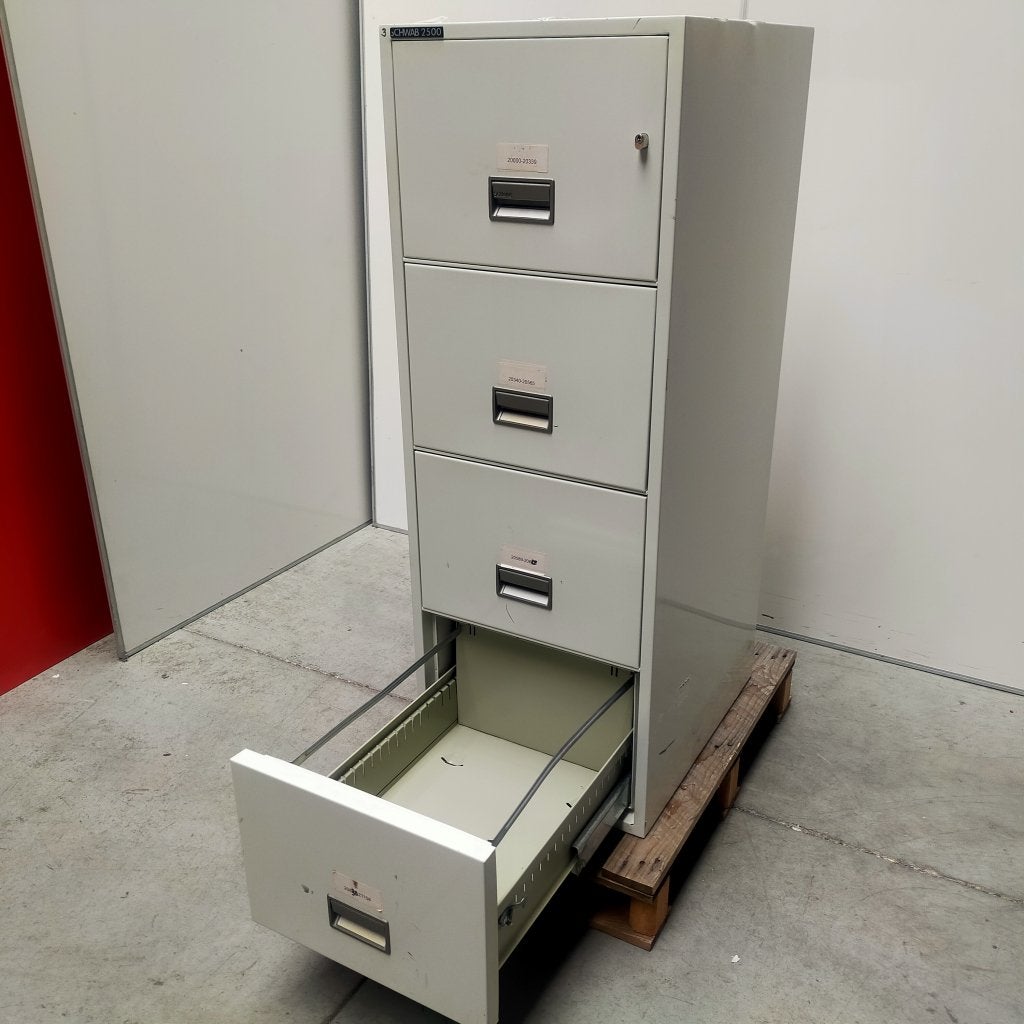 Zware dikwandige brandvertragende ladenkast  - 136x50x64 cm, Niet ingevuld, Gebruikt, Niet ingevuld, Niet ingevuld