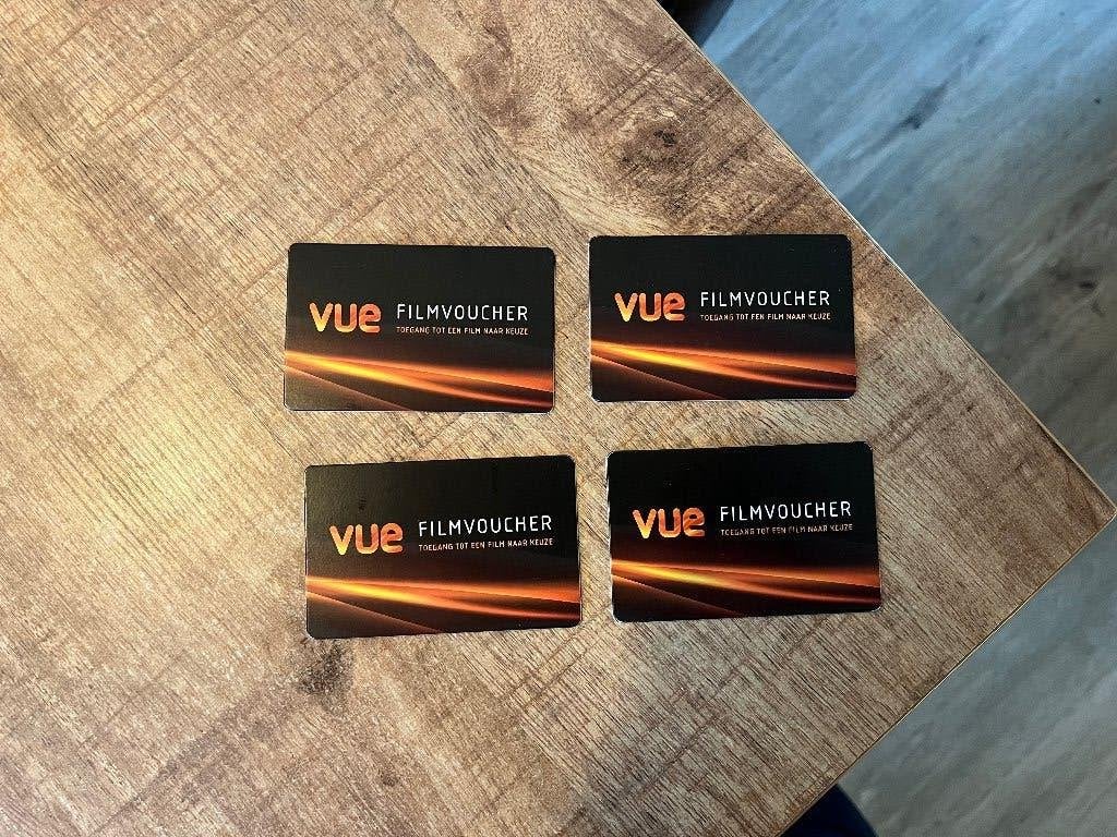 Vue bioscoop bonnen, vouchers , film voucher, Tickets en Kaartjes, Drie personen of meer, Vrijkaartje alle films