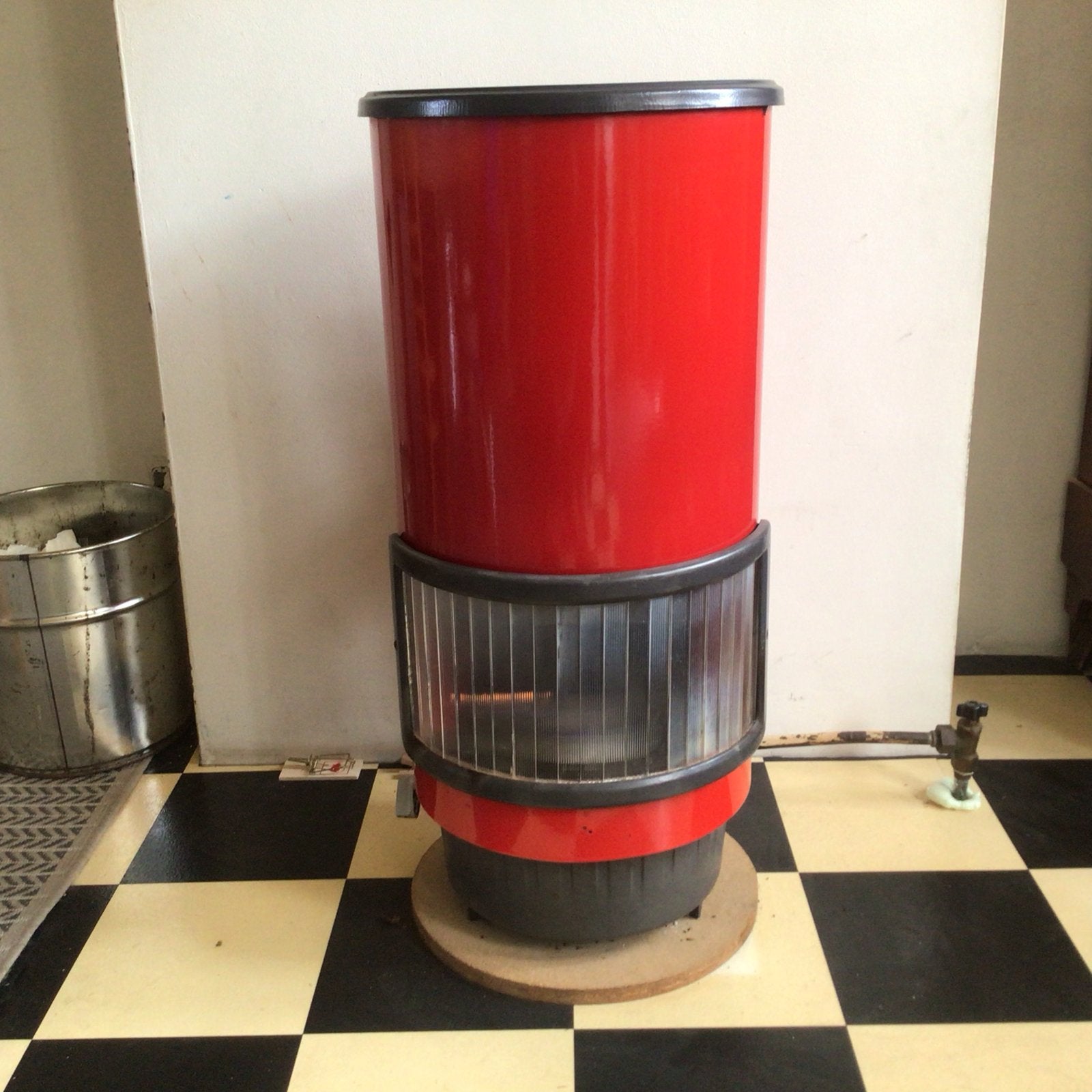 Etna Gaskachel Rood Rond - 2 stuks, Huis en Inrichting, Kachels, Ophalen, Gebruikt, Gas, Vrijstaand