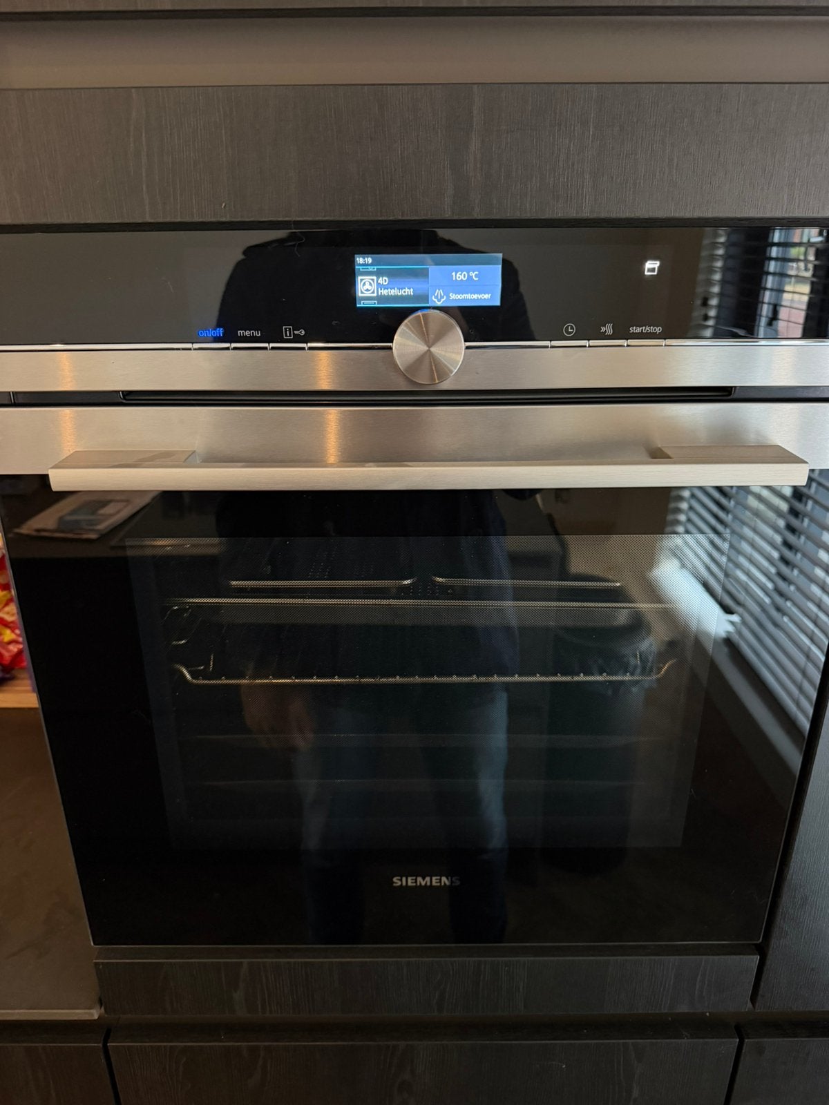 Siemens Invouw Combi Stoom Oven 60cm, Ophalen, Zo goed als nieuw, Stoom, Oven met grill