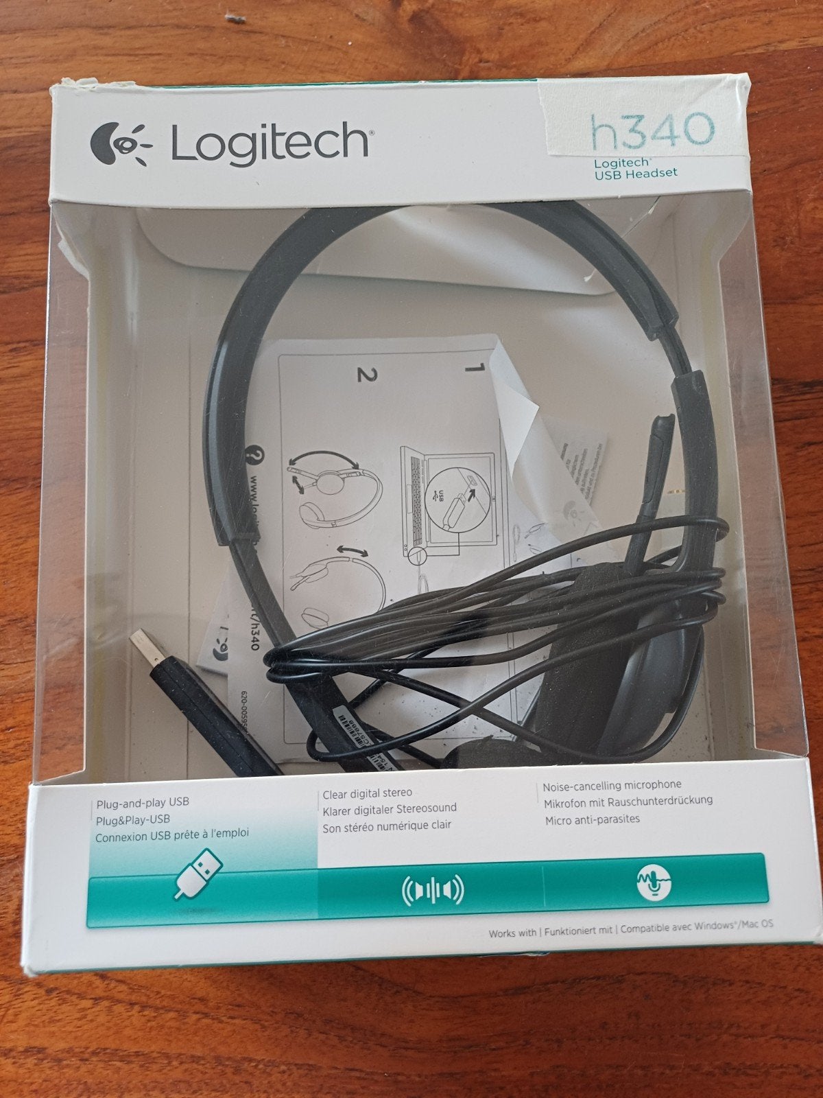 Logitech H340 USB Headset - Nieuw in doos, Ophalen, Logitech, Nieuw, Over-ear