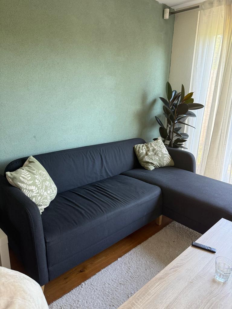 Ikea Linanas 3-zitsbank met chaise longue, Gebruikt, 100 tot 125 cm, Hoekbank, Driepersoons