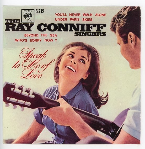 E.P. trhe Ray Conniff Singers - made in holland- 1964, Cd's en Dvd's, Gebruikt, Verzenden, 7 inch, Beschermende buitenhoes