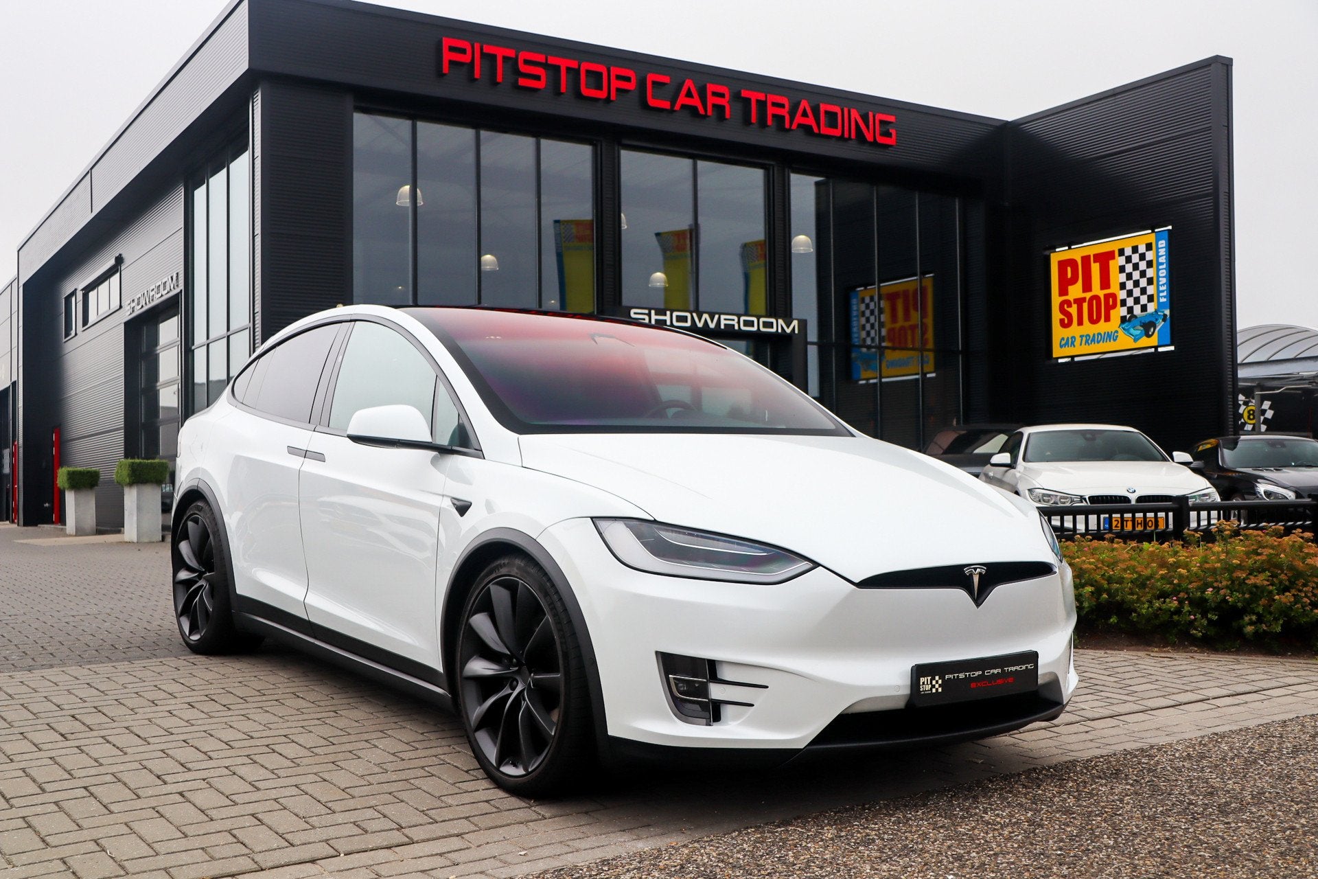 Tesla MODEL X Long Range 6p., 417 PK Autopilot, 22inch, Prem, Gebruikt, Wit, Leder, Vierwielaandrijving