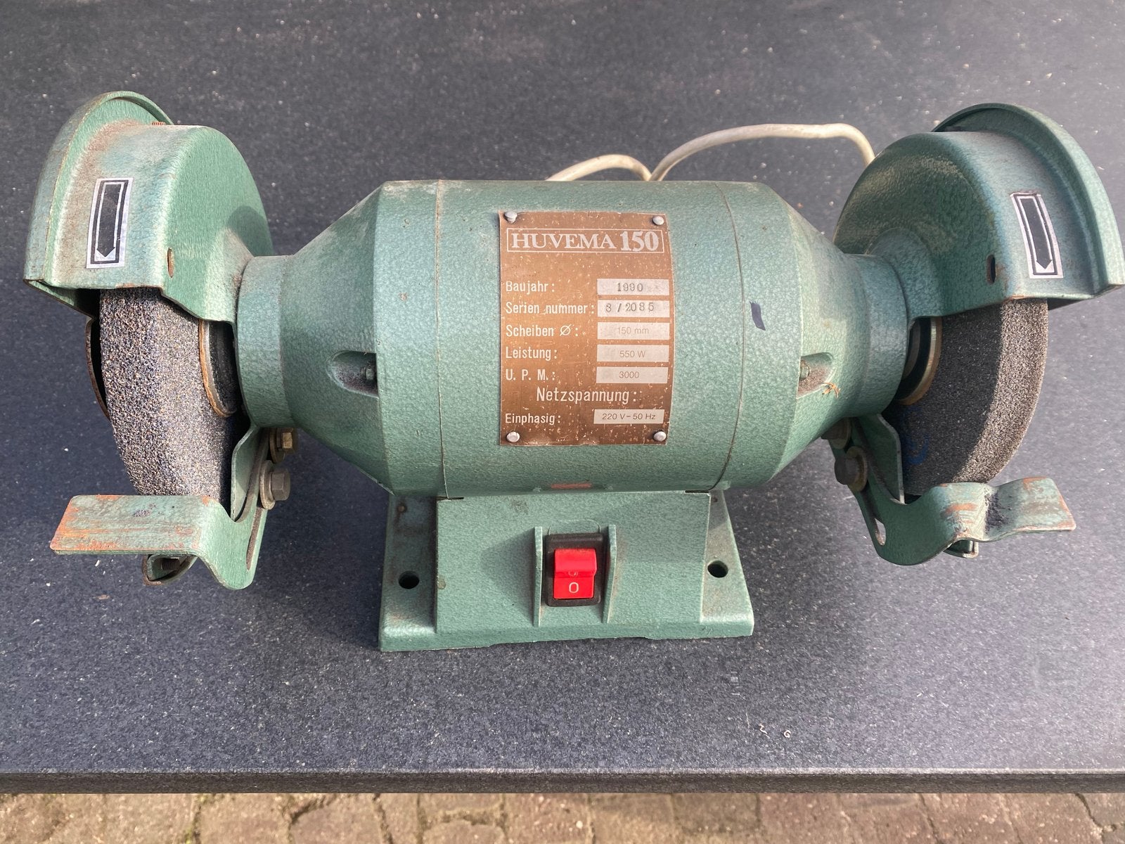 Huvena 150 Slijpmachine 550W - Werkbankslijpmachine, Doe-het-zelf en Verbouw, Gereedschap | Slijpmachines, Ophalen of Verzenden