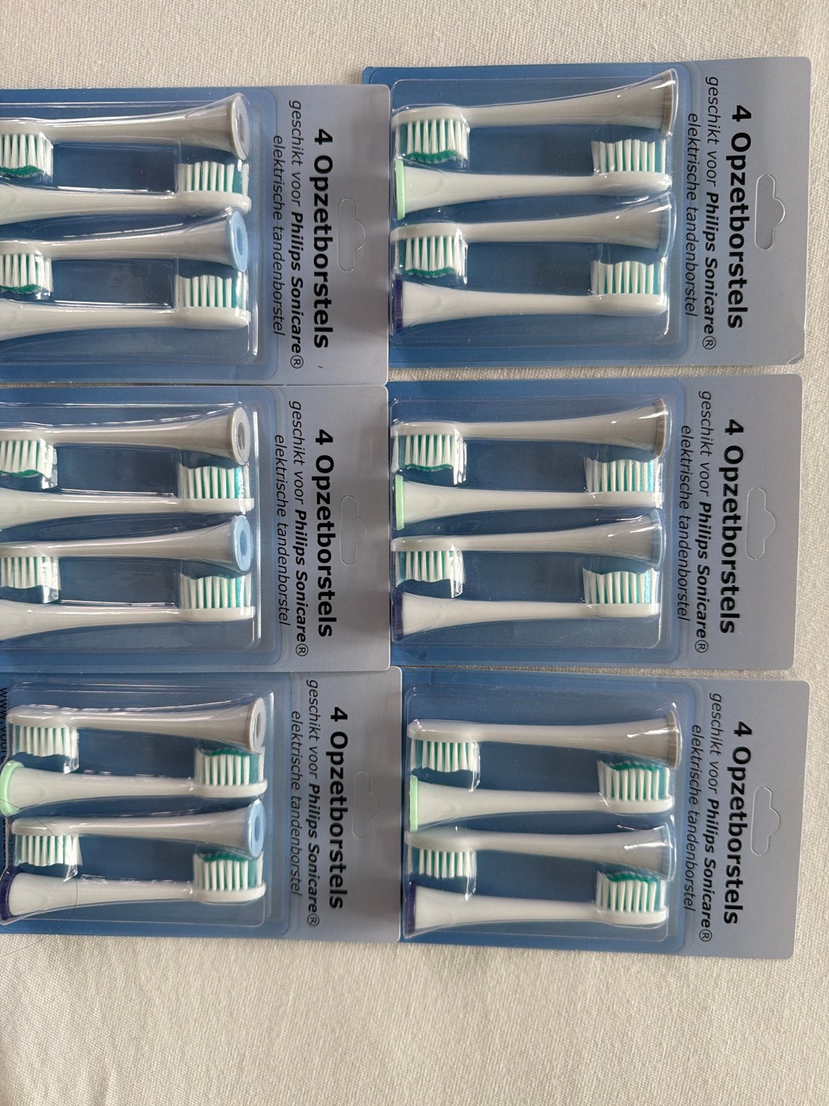24 Opzetborstels Geschikt voor Philips Sonicare Tandenborste, Ophalen of Verzenden, Nieuw, Mondverzorging