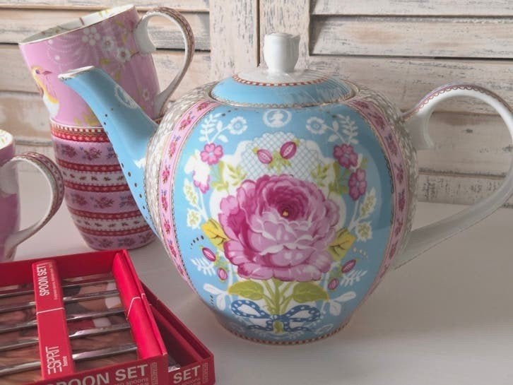Grote theepot Pip Studio nieuw High tea, Nieuw, Ophalen of Verzenden, Overige stijlen, Porselein