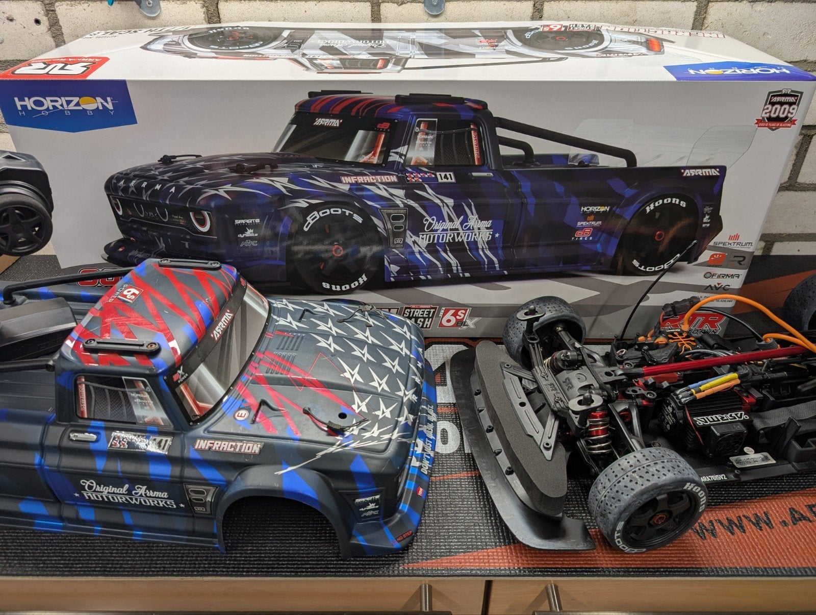 ARRMA Infraction 1:7 6S V2 BLX All-Road Truck - NIEUW, Elektro, Nieuw, Ophalen of Verzenden, Auto onroad